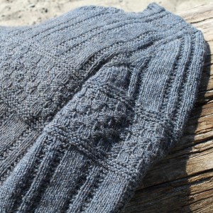 Lining up the sleeve and the chest pattern on a bottom up sweater was a challenge! #wwkipday 2015