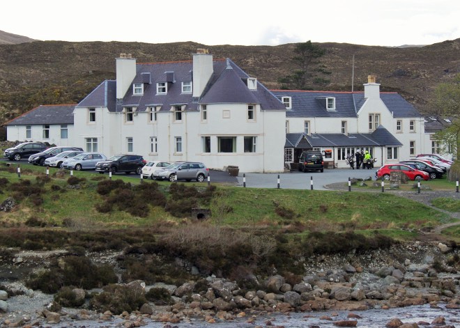 The Sligachan Hotel, Isle of Skye. We stayed in the round turret above the sitting room.
