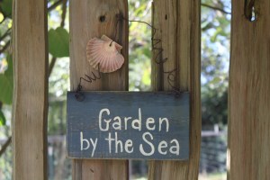 Sign on once of my deer proof gardens